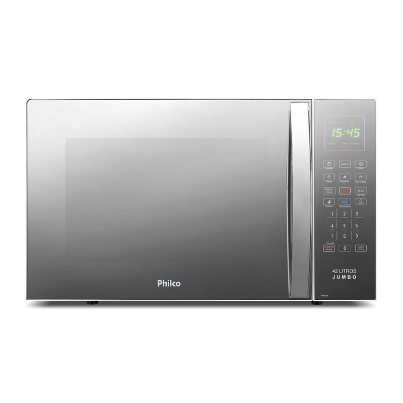 Micro-ondas 42L Philco Jumbo Espelhado Limpa Fácil PMO42EB - Micro